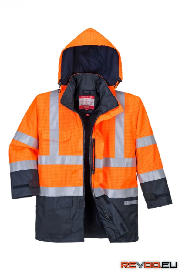 Bizflame Rain Hi-Vis Multi-Protection lángálló kabát   Portwest S779