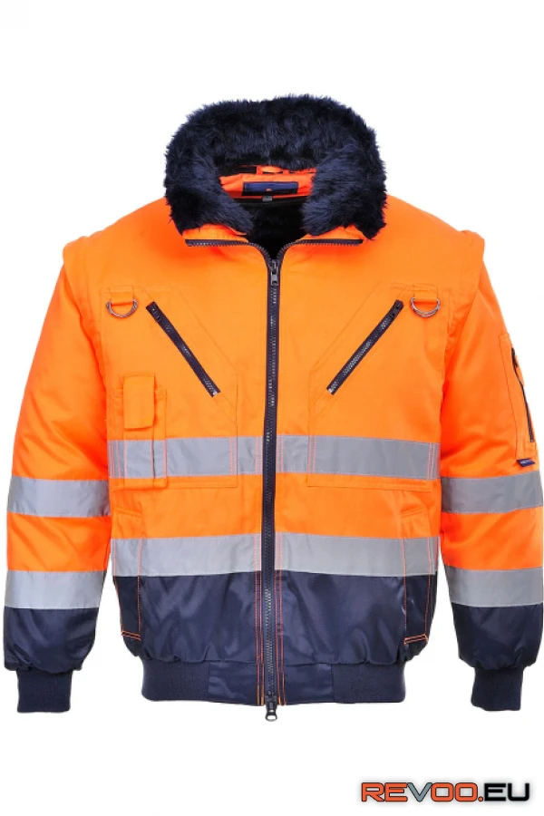 Hi-Vis 3-in-1 Pilóta dzseki   Portwest PJ50